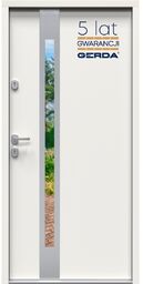 Drzwi Zewnętrzne GERDA TEMPO Milano 8 INOX 75mm