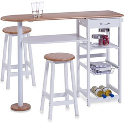 Zeller 13776 Bar kuchenny z 2 stołkami średniej