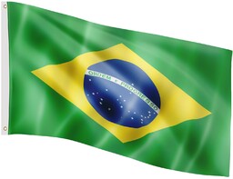 FLAGA BRAZYLII BRAZYLIJSKA 120x80 CM NA MASZT BRAZYLIA