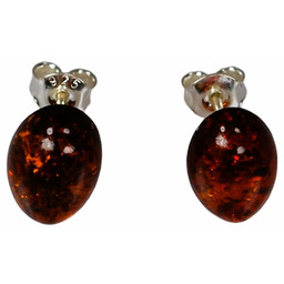 Kolczyki z bursztynem