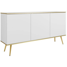 Komoda ORO K-160 Biały Złote nogi SZYBKA WYSYŁKA