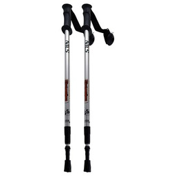 NILS EXTREME Kijki trekkingowe TK631 Czarno-srebrny