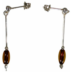 Kolczyki z bursztynem