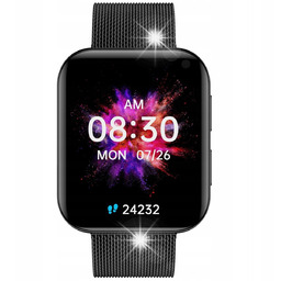 SMARTWATCH GARETT GRC MAXX CZARNY STALOWY