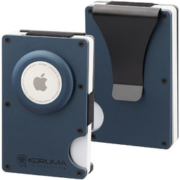 Aluminiowe etui na karty z miejscem na AirTag