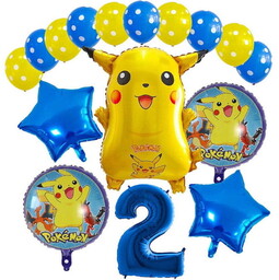 ZESTAW BALONÓW NA 2 URODZINY 2 LATKA POKEMON