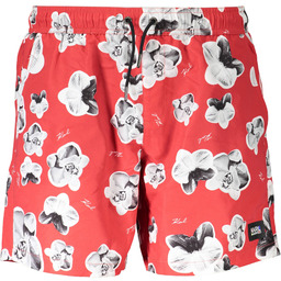 KARL LAGERFELD KOSTIUM KĄPIELOWY MĘSKI SPÓDNICZKA CZERWONA