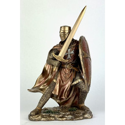 Figurka rycerza templariusz z mieczem veronese