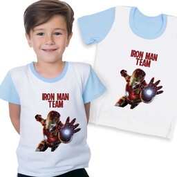 Piżama Dziecięca Niebiesko-Biała IRON MAN TEAM Superbohaterowie Wz