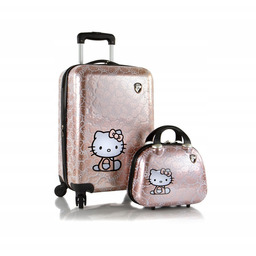 Zestaw Walizka Mała Kabinowa Kuferek Hello Kitty Różowa