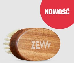 ZEW Duży bukowy kartacz do brody z naturalnym