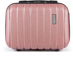 Kuferek podróżny mały ABS SOLIER STL902 różowy