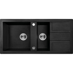 Zlewozmywak granitowy BARBADOS 1,5 komory z ociekaczem 100