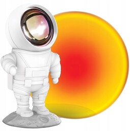 Lampka projekcyjna Mob Astronauta (Pomarańczowy zachód słońca)
