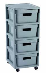 Curver Półka z szufladami INFINITY 4 x 11