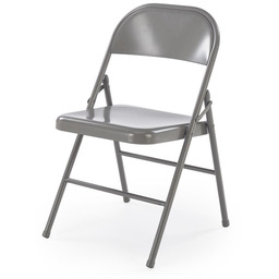 Krzesło składane k565 szare metalowe halmar