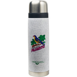 Termos Pajarito 1 litr srebrno biały