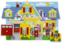 Drewniana układanka z dźwiękiem Dom Melissa & Doug