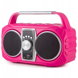 Przenośne Radio Boombox Bluetooth Neon APR71PK Różowe PRIME3