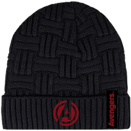 Stylowa czapka chłopięca w czarnym kolorze Avengers