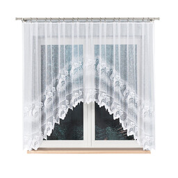 Markizeta Firana żakardowa gotowa 310x160 biała Adelina