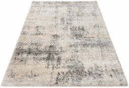 Edinos Nowoczesny kremowy dywan shaggy P6-A13