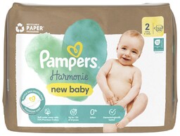 Pampers Harmonie Pieluszki rozmiar 2, 32 pieluszki, 4kg-8kg,