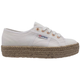 Buty damskie espadryle Superga 2730 Cotropew białe złote