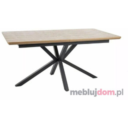 Stół LOGAN Signal 90x160-200, Dąb + czarny