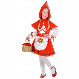 Strój Czerwony Kapturek Kapturka Atłas 104