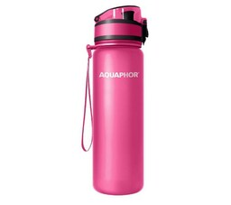 Aquaphor City 0,5l 1 wkład Różowy Butelka filtrująca