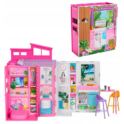Domek Dla Lalek Barbie Przytulny Domek Z Wyposażeniem