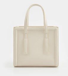 Sinsay - Torebka tote - Kremowy