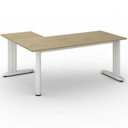 Biurko PRIMO FLEXIBLE 1800 x 1400 mm, dąb