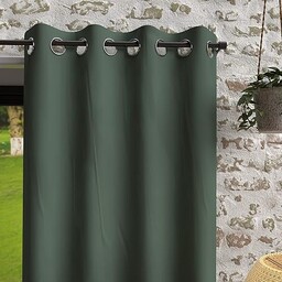 Soleil d''Ocre Zaslony oraz Draperie, Poliester, Zielony, 140