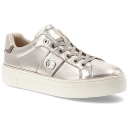 Tamaris Złote Sneakersy Eleganckie Obuwie Damskie