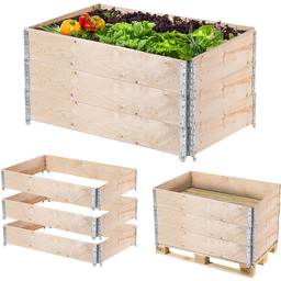Obrzeże ogrodowe nadstawka paletowa Banari 3 szt. 120x80x20cm