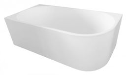 Wanna wolnostojąca narożna 170x80 cm/190L akryl biała lewa