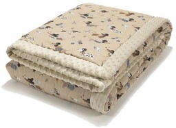 La Millou Ciepły koc bawełniany minky XL 140x200