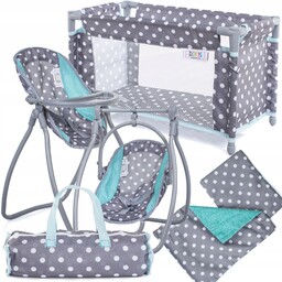 Łóżeczko dla lalek Krzesełko Do Karmienia Huśtawka Doris