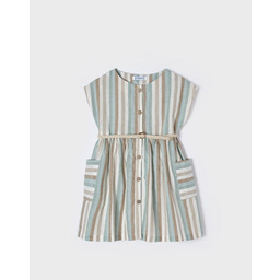 Mayoral 3929 Lniana sukienka w paski 104