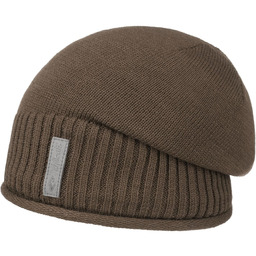 Czapka Beanie z Podszewką Etien by Chillouts, jasnobrązowy,