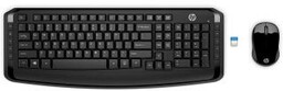 HP 300 Czarny Zestaw mysz i klawiatura