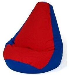 GO GIFT Pufa worek Grusza XXL Niebiesko-czerwony 140
