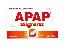 APAP Migrena, 20 tabletek