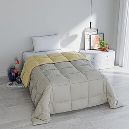 Italian Bed Linen ELEGANCKA kołdra zimowa, jasnoszara/kremowa, 170