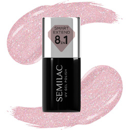 Semilac Smart Extend, lakier hybrydowy, 805 Glitter Dirty
