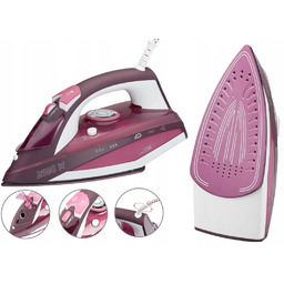 Żelazko Parowe Duża Moc 2600W Ceramiczna Powłoka Anti-calc