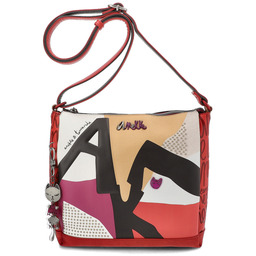 Anekke Czerwona Stylowa Torebka Damska Hollywood