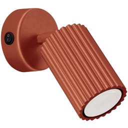 Kinkiet KARBON ochra czerwona z włącznikiem SL.1636 -